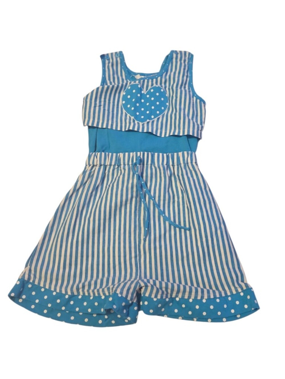 Vintage Striped Romper
